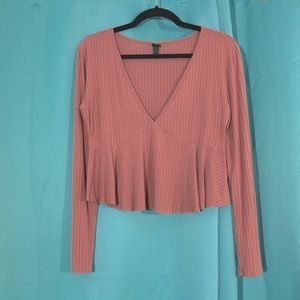 Wild Fable, Flirty Pink Deep-V Shirt